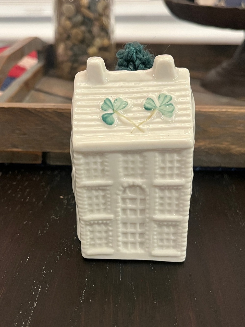 Belleek Georgian House Christmas Bell Ornament